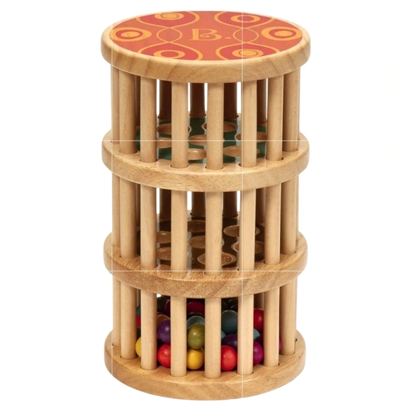 B. Toys Other - B. Toys | Natural Wooden Rolling Rainmaker Dexterity Development Toy